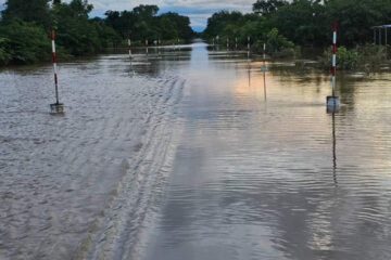 Baisse du niveau de l'eau sur la RN1, Mais pas propice à la circulation, 24 août 2024