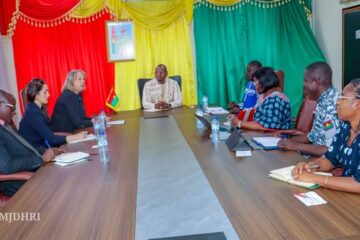 Visite de l'ambassadrice des États-Unis d’Amérique, Joann M. Lockard, ministère de la Justice, 10 septembre 2024