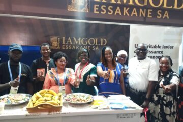 Stand d'exposition de Essakane lors de la 6e édition de la SAMAO