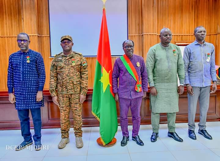 La distinction à titre exceptionnel de 4 ministres à la Grande chancellerie des ordres Burkinabè, 2 octobre 2024