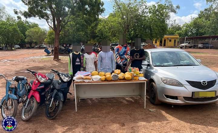 Dément élément de 3 réseau de présumés malfrats par la Police nationale à Ouagadougou, 22 octobre 2024